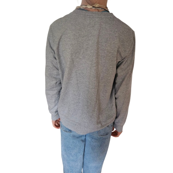 Michael Kors Small Gray Sweatshirt with Silver Studded Logo - Picture 5 of 10